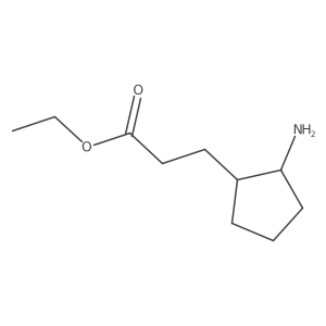 2-aminoCyclopentanepropanoic acid ethyl ester结构式