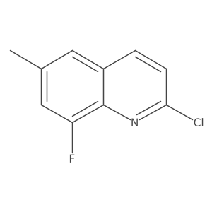 2-Chloro-8-fluoro-6-methylquinoline结构式