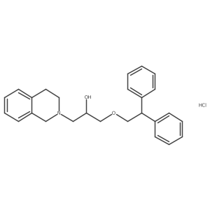 1-(3,4-dihydroisoquinolin-2(1H)-yl)-3-(2,2-diphenylethoxy)propan-2-ol hydrochloride Structure