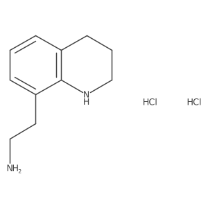 2-(1,2,3,4-Tetrahydroquinolin-8-yl)ethan-1-amine dihydrochloride结构式