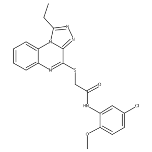 N-(5-chloro-2-methoxyphenyl)-2-((1-ethyl-[1,2,4]triazolo[4,3-a]quinoxalin-4-yl)thio)acetamide Structure