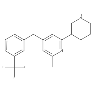 6-Methyl-4-(3-trifluoromethyl-benzyl)-1',2',3',4',5',6'-hexahydro-[2,3']bipyridinyl结构式