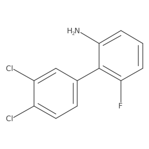 3',4'-Dichloro-6-fluoro-[1,1'-biphenyl]-2-amine Structure