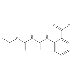 Methyl 2-({[(ethoxycarbonyl)amino]methanethioyl}amino)benzoate结构式