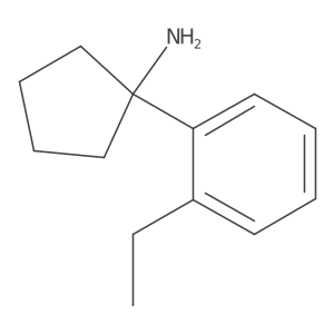 1-(2-Ethylphenyl)cyclopentan-1-amine结构式