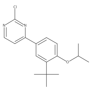 4-(3-tert-butyl-4-isopropoxy-phenyl)-2-chloro-pyrimidine结构式