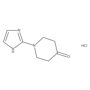1-(1H-imidazol-2-yl)piperidin-4-one;hydrochloride结构式