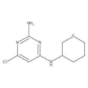 6-Chloro-n4-(tetrahydro-2h-thiopyran-3-yl)pyrimidine-2,4-diamine结构式