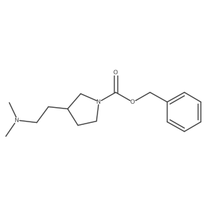 (R)-benzyl 3-(2-(dimethylamino)ethyl)pyrrolidine-1-carboxylate Structure