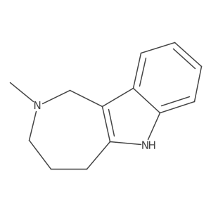 2-Methyl-1,2,3,4,5,6-hexahydroazepino[4,3-b]indole结构式