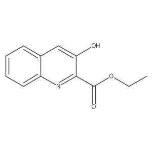 Ethyl 3-hydroxyquinoline-2-carboxylate结构式