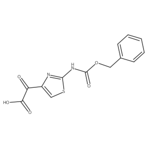 2-(2-{[(Benzyloxy)carbonyl]amino}-1,3-thiazol-4-yl)-2-oxoacetic acid结构式