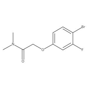 2-(4-bromo-3-fluorophenoxy)-N,N-dimethylacetamide Structure