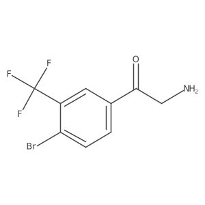 2-Amino-1-[4-bromo-3-(trifluoromethyl)phenyl]ethan-1-one Structure