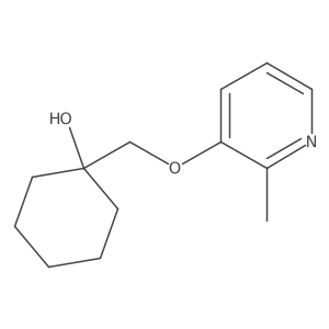 1-(((2-Methylpyridin-3-yl)oxy)methyl)cyclohexan-1-ol结构式