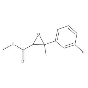 Methyl 3-(3-chlorophenyl)-3-methyloxirane-2-carboxylate Structure
