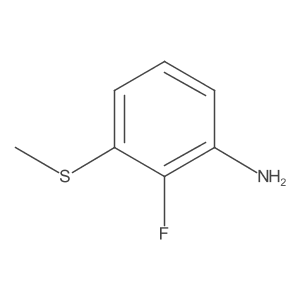 3-Amino-2-fluorothioanisole Structure