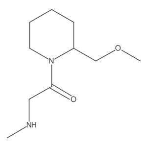 1-(2-(Methoxymethyl)piperidin-1-yl)-2-(methylamino)ethan-1-one结构式