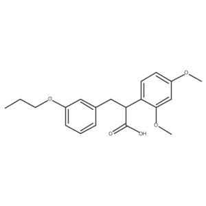 Benzenepropanoic acid, I+/--(2,4-dimethoxyphenyl)-3-propoxy-结构式