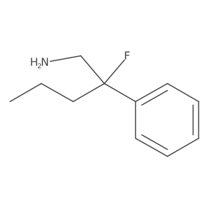 2-Fluoro-2-phenylpentan-1-amine Structure