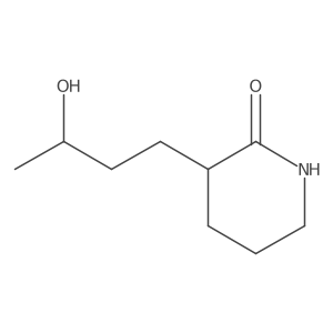 3-(3-Hydroxybutyl)piperidin-2-one结构式