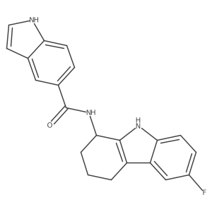 N-(6-fluoro-2,3,4,9-tetrahydro-1H-carbazol-1-yl)-1H-indole-5-carboxamide Structure