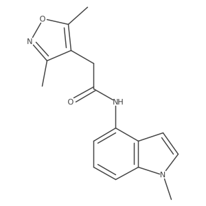 2-(3,5-dimethyl-1,2-oxazol-4-yl)-N-(1-methyl-1H-indol-4-yl)acetamide Structure