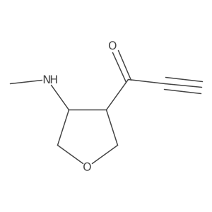 1-[4-(Methylamino)oxolan-3-yl]prop-2-yn-1-one结构式