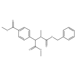 Methyl 6-[2-methoxy-1-[methyl(phenylmethoxycarbonyl)amino]-2-oxoethyl]pyridine-3-carboxylate结构式