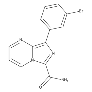 8-(3-Bromophenyl)-imidazo[1,5-a]pyrimidine-6-carboxamide结构式