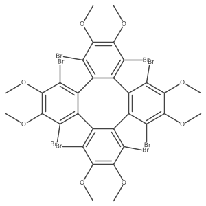 1,4,5,8,9,12,13,16-Octabromo-2,3,6,7,10,11,14,15-octamethoxytetraphenylene结构式