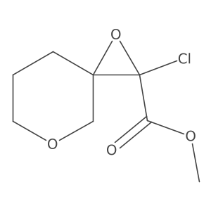 Methyl 2-chloro-1,5-dioxaspiro[2.5]octane-2-carboxylate Structure