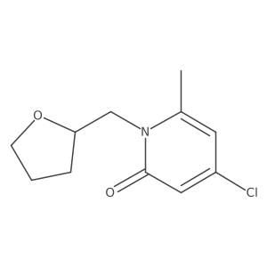 4-Chloro-6-methyl-1-((tetrahydrofuran-2-yl)methyl)pyridin-2(1H)-one Structure