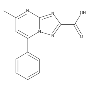 5-Methyl-7-phenyl-[1,2,4]triazolo[1,5-a]pyrimidine-2-carboxylic acid Structure