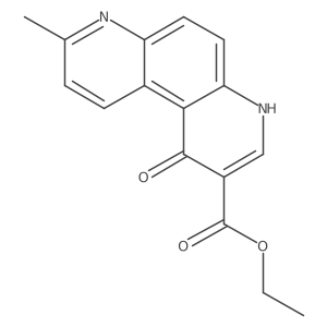 1-Hydroxy-8-methyl-[4,7]phenanthroline-2-carboxylic acid ethyl ester结构式