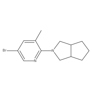 5-Bromo-3-methyl-2-{octahydrocyclopenta[c]pyrrol-2-yl}pyridine Structure