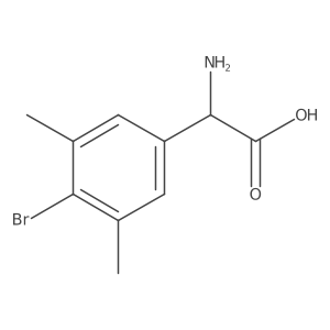 2-Amino-2-(4-bromo-3,5-dimethylphenyl)acetic acid结构式