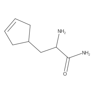 2-Amino-3-(cyclopent-3-en-1-yl)propanamide结构式