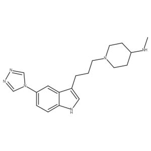N-Methyl-1-[3-[5-(4H-1,2,4-triazol-4-yl)-1H-indol-3-yl]propyl]-4-piperidinamine Structure