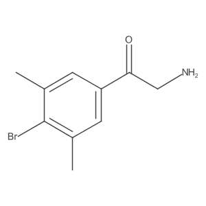 2-Amino-1-(4-bromo-3,5-dimethylphenyl)ethan-1-one Structure