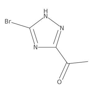 1-(5-Bromo-4H-1,2,4-triazol-3-yl)ethanone结构式