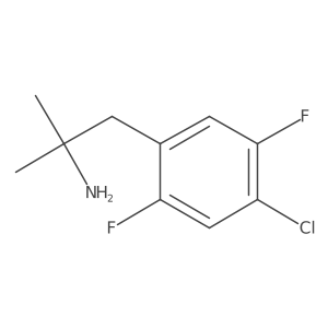 1-(4-Chloro-2,5-difluorophenyl)-2-methylpropan-2-amine结构式