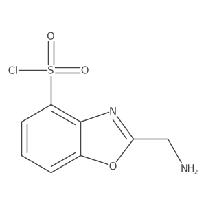 2-(Aminomethyl)benzo[d]oxazole-4-sulfonyl chloride Structure
