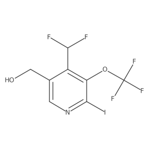 [4-(difluoromethyl)-6-iodo-5-(trifluoromethoxy)-3-pyridyl]methanol Structure