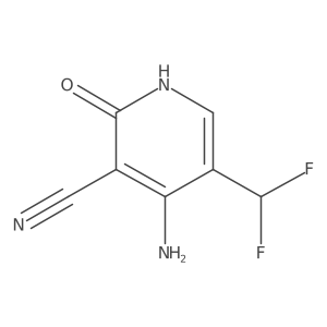4-Amino-5-(difluoromethyl)-2-hydroxynicotinonitrile Structure
