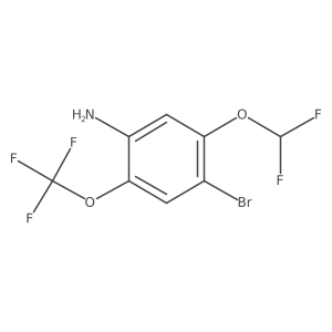 4-bromo-5-(difluoromethoxy)-2-(trifluoromethoxy)aniline Structure