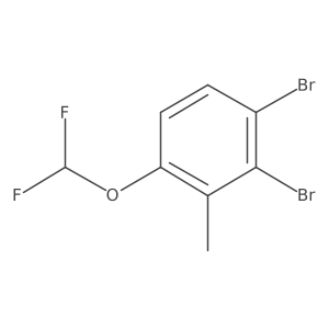 2,3-Dibromo-6-(difluoromethoxy)toluene Structure