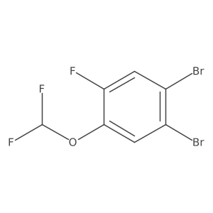 1,2-Dibromo-4-difluoromethoxy-5-fluorobenzene Structure