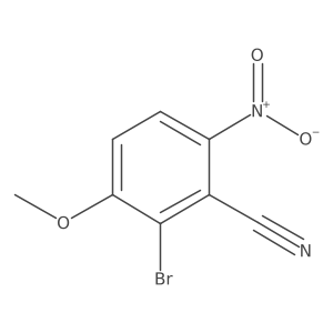 2-Bromo-3-methoxy-6-nitrobenzonitrile结构式