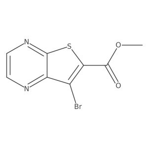 Methyl 7-bromothieno[2,3-b]pyrazine-6-carboxylate Structure